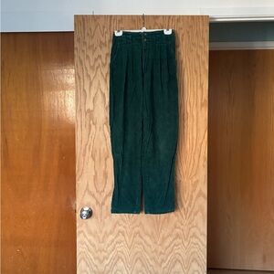 Vintage 80’s Green Corduroy Pants